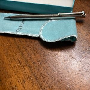 Tiffany & Co. Sterling Silver T-Clip Retractable Ballpoint Pen